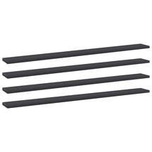 Shelf Set of 4 Gray Engineered wood Medium Minimalistic Shelf - $686.69 MXN