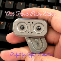 Owl Hand Push Haptic Spin Slider | Stainless Steel Owl  Hand Push Slider | Owl E - £67.30 GBP+