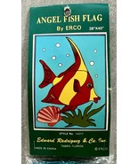 VTG Angel Fish Garden Yard House Flag 28”x40” Embroidered Outdoor Decor ... - $236.02 MXN