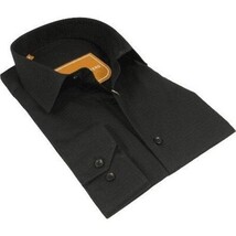 Men 100% Cotton Sport Shirt CIERO MONTERO Turkey Dress/Casual #18047-015 Black image 5
