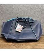 VINCE CAMUTO  Blue Tote Bag Fragrance Line Accessory Travel Bag Huge LG JD - $236.43 MXN