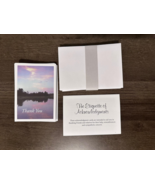 Sympathy Thank You Cards Set - Lake Sunset Design with Envelopes (20 Ct) - $12.86