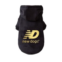 Winter pet dog clothes letter dog Hoodie design Cool dog Pullover for  warm cott - £43.72 GBP