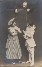 Pupazzi Italian Antique Theatre Puppet Show Old 1905 Postcard - $8.99