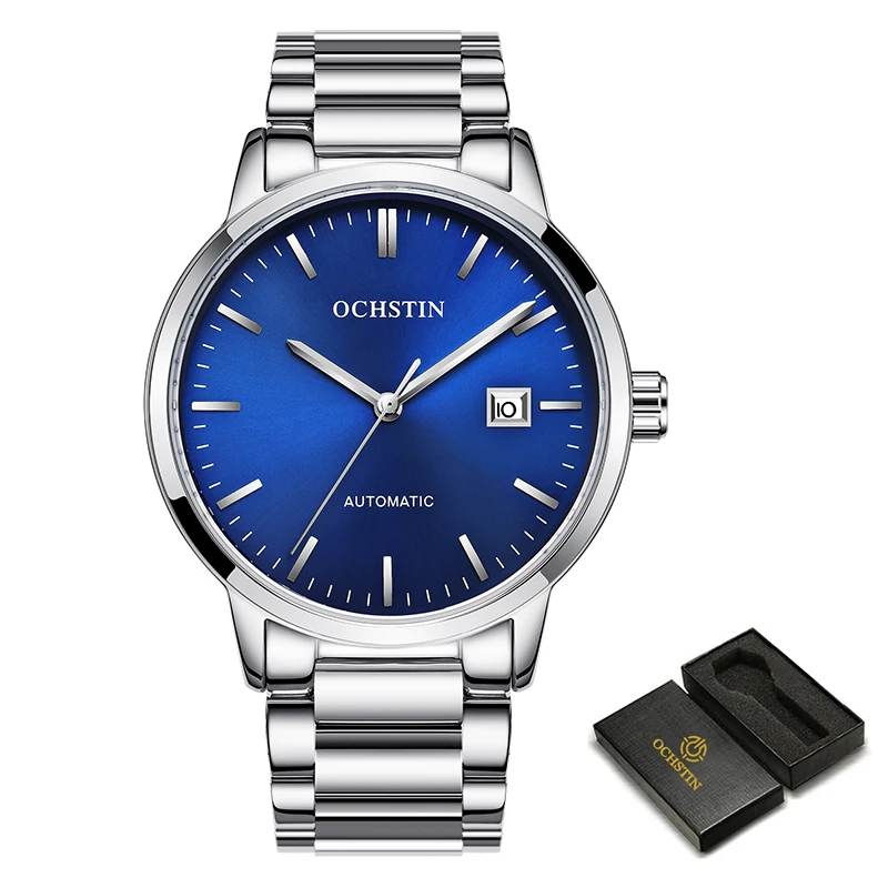 New Luxury Men Mechanical Wristwatch Stainless Steel GMT Watch Top Brand... - £47.68 GBP