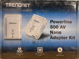 TRENDnet - TPL-406E - Powerline 500 AV Nano Adapter Kit - Pack of 2 - £47.81 GBP