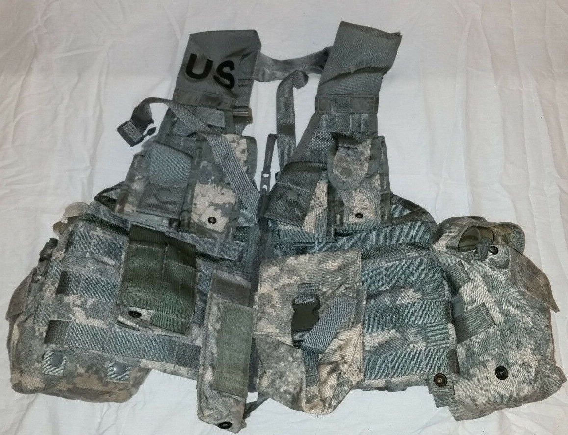 Primary image for MOLLE II ACU FLC TACTICAL FIGHTING LOAD CARRIER VEST CHEST RIG & 20 POUCHES 1021