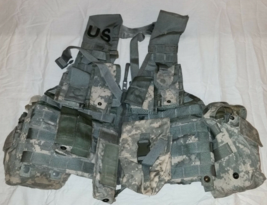 Molle Ii Acu Flc Tactical Fighting Load Carrier Vest Chest Rig &amp; 20 Pouches 1021 - £41.46 GBP