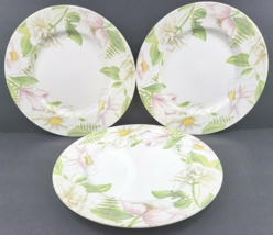 3 Royal Stafford Poetry Dinner Plates Set Floral Earthenware Dishes England Lot - £54.65 GBP