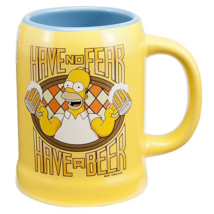 The Simpsons 67061 Homer  20 Ounce Ceramic Beer Stein Coffee Mug Cup Yellow - £26.87 GBP