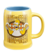 The Simpsons 67061 Homer  20 Ounce Ceramic Beer Stein Coffee Mug Cup Yellow - $33.66