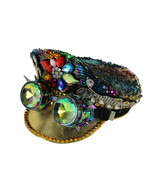 Scratch &amp; Dent Fashion Forces Rainbow Sequin Peaked Cap and Goggles Adul... - £34.95 GBP