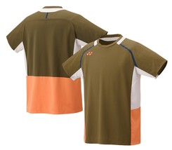 YONEX 25F/W Men&#39;s Badminton T-Shirts National Team Uniform Tee Oil Brown... - $2,983.46 MXN