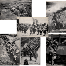 WWI World War One RPPC Postcards Chicago Daily News + Others Lot of 6 - $22.53