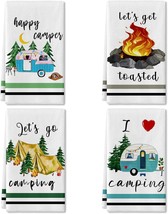 Happy Camper Camping Tent Pine Tree Farmhouse Rv Decor Sign Home Decorations, A - £16.76 GBP