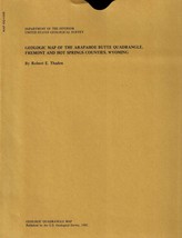 USGS Geologic Map: Arapahoe Butte Quadrangle, Wyoming - £9.70 GBP