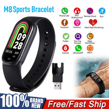 M8 Smart Watch Band Heart Rate Sleep Monitor Sports Tracker Fitness Wris... - £12.11 GBP