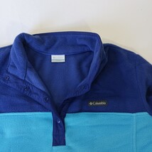 Columbia AL1302 Women's Blue Pullover Fleece Sweater 1/4 Snap Button Size 2XL  image 14
