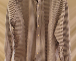 Ralph Lauren Black &amp; White Striped button Long Sleeve shirt Mens Size 3XB - £17.12 GBP