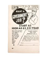 1948 Railway Postal Clerks Government Advertisement Railroad Jobs Vintag... - €17,05 EUR