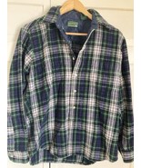 Vintage Cumberland Woolens 100% Wool Flannel Button Up Shirt Size Medium - $413.96 MXN
