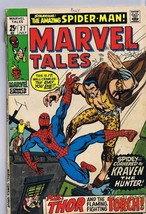 Marvel Tales #27 ORIGINAL Vintage 1970 Spider-Man Kraven Thor Human Torch - £15.50 GBP