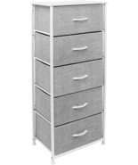 Sorbus Tall Dresser For Bedroom, Clothes Chest Drawer, Hallway, Living R... - £56.59 GBP