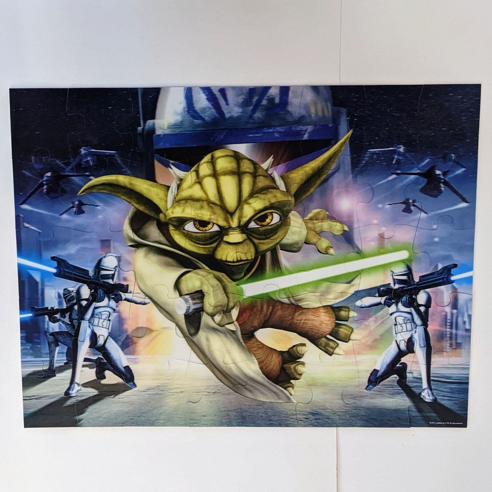 Star Wars Clone Wars 40 Pc Lenticular Puzzle 24x18" - Used (Cardinal, 2010) - £6.34 GBP