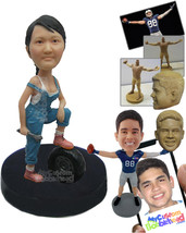 Personalized Bobblehead Cool Lady Wearing A Gorgeous Mechanic Attire - Careers &amp; - £72.72 GBP