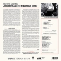 Thelonious Monk &amp; John Coltrane Historic Meeting John Coltrane And Thelonious Mo - £21.74 GBP