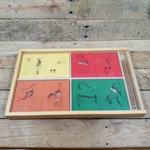 Wooden Farm Country Stencils W Wooden Case and Acrylic Top - £15.60 GBP