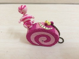 Disney Cheshire Cat Swiss Roll Keychain. Alice In Wonderland Sweet Theme. RARE - £17.58 GBP