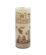 Spellbound LED Black Flame Pillar Candle, 3x8 Cream - $34.67 CAD