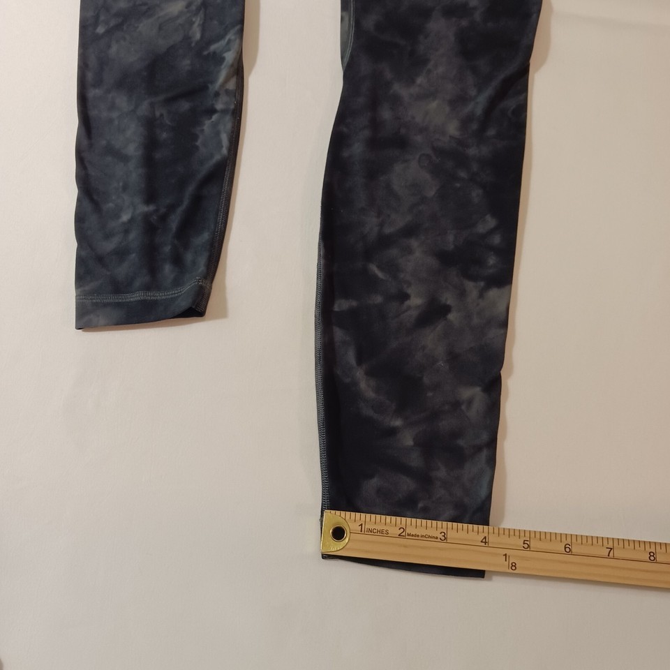 Lululemon Leggings RN106259 Z4 Women 6 Dyed Black & Gray Athleisure Yoga 26×28.5 Item image 15