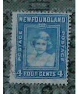 Nice Vintage Used Newfoundland 4 Cents Stamp, GOOD CONDITION - COLLECTIB... - £3.12 GBP