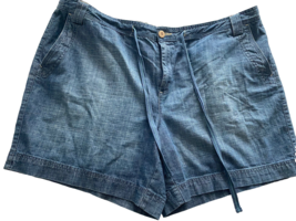 Natural Reflections Denim Flat Front Shorts Size 22W - £17.13 GBP