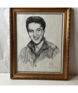 Elvis Presley Pencil Sketch by Dale Adkins Framed Wall Art Decor Print S... - £62.40 GBP