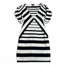 Vintage Bebe Women’s Boatneck Dress Sz XS Half Sleeve Black Egret Diamon... - $14.80