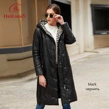 HaiLuoZi 2022 New Spring Autumn Women Jacket Windproof Coat Women&#39;s  Long Fashio - £136.70 GBP