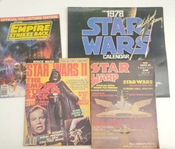 Lot of 4 1978-1980 Star Wars Memorabilia Collector&#39;s Magazines Calendar ... - £23.21 GBP