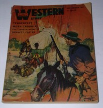 Street And Smith&#39;s Western Story Pulp Magazine Vintage September 1947 Te... - $19.99