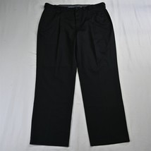 Haggar 40 x 32 Black Classic Fit Premium No Iron Khaki Chino Pants - £12.52 GBP
