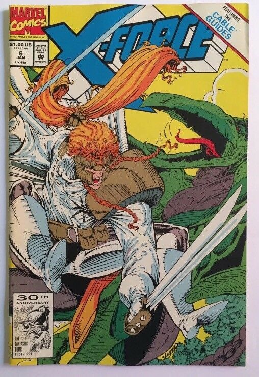 Primary image for Vintage X-Force Comic #6 January 1992 Marvel