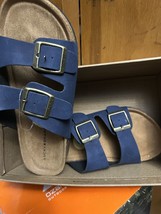 Boys Todler Lucky Brand Hippie Sandals Size 13 SLIP-ON Shoe Blue Msrp $65.00 - £28.89 GBP