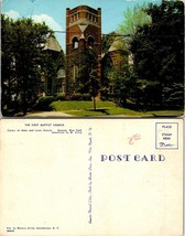 New York(NY) Geneva First Baptist Church Main Lewis Street Vine Vintage Postcard - £7.36 GBP