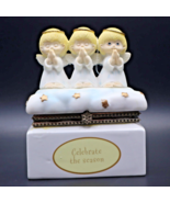 Three Angels Trinket Box Celebrate the Season 3 Praying - $8.50