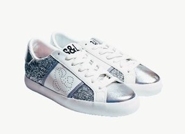 Sam &amp; Libby Womens Alina Silver Glitter Lace Up Sneaker Size 6 New w/out... - £23.65 GBP