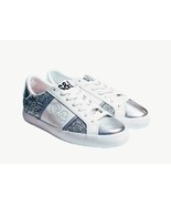 Sam &amp; Libby Womens Alina Silver Glitter Lace Up Sneaker Size 6 New w/out... - £23.79 GBP