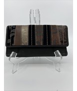 FOSSIL Black Leather Wallet With Checkbook Holder NWOT - $40.00