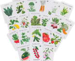 Sereniseed Certified Organic Vegetable Seed Collection (20-Pack) – 100% ... - £27.43 GBP